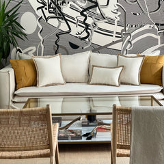 5 FUNDAS PREMIUM LINO YUTE Y PURO CAMEL + RELLENOS