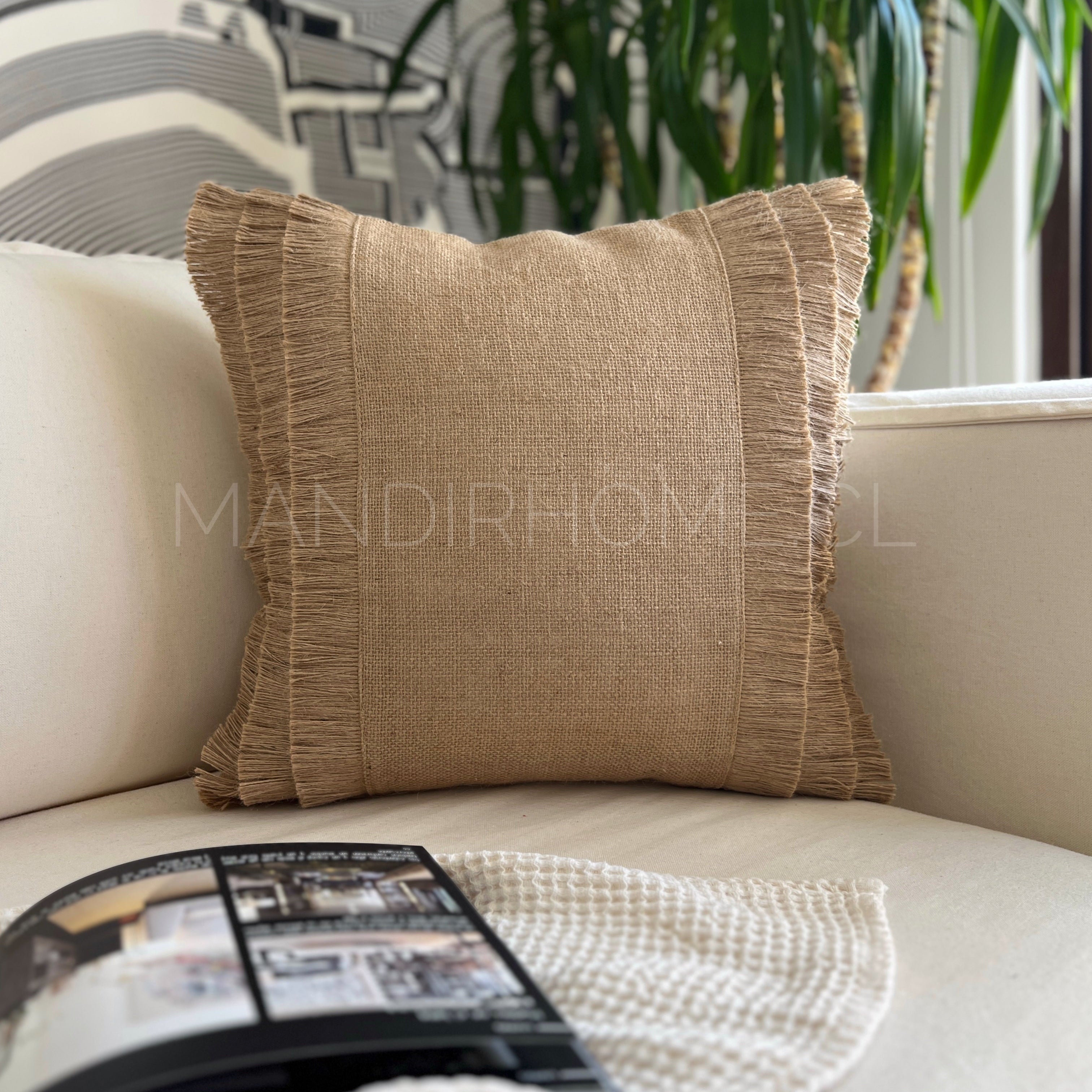 SET 2 NATURAL LINO ARPILLERA YUTE RÚSTICO + REGALO