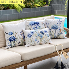 SET 4 FUNDAS ESTAMPADAS - HORTENSIAS  + CUENTA GRATIS