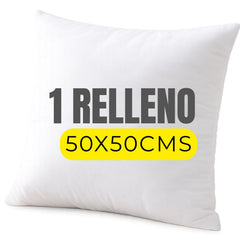 Relleno de Cojín 50x50 Premium | Fibra Siliconada 550gr.