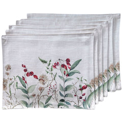 SET 6 Individuales Granada Tela Repelente y Antimanchas