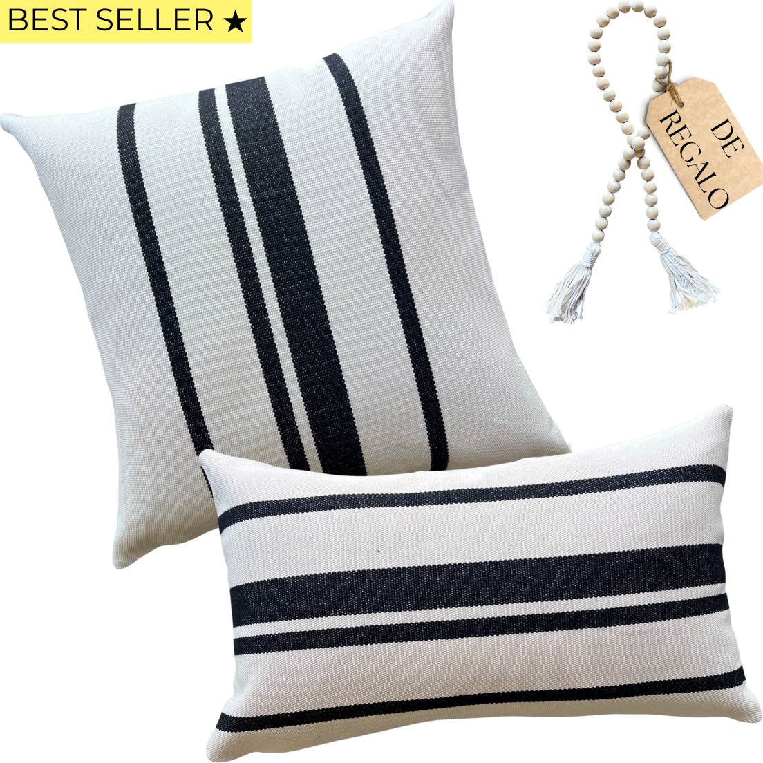 SET 2 FUNDAS MARSELLA - ESTILO NATURAL CHIC + REGALO