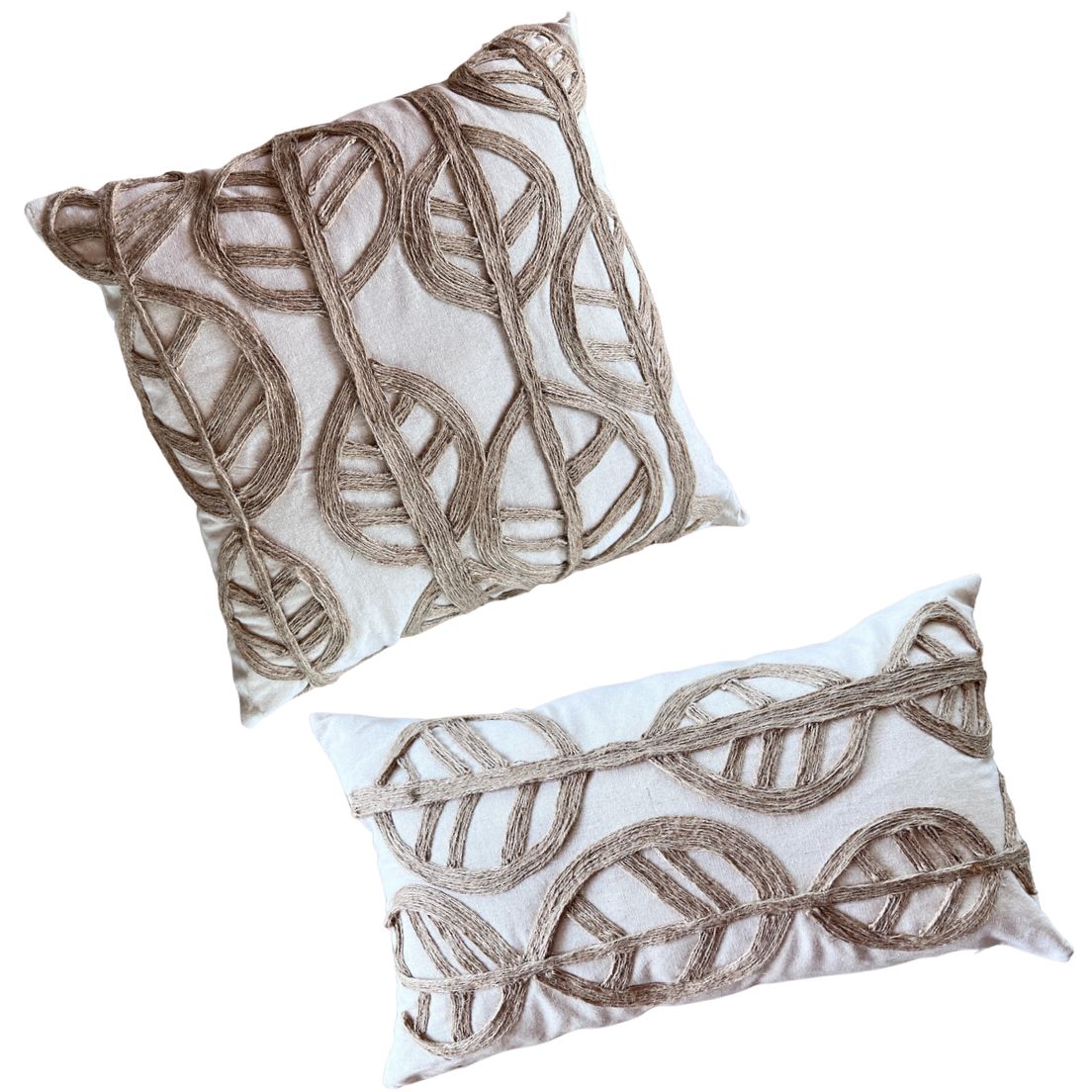 SET 2 NATURAL RÚSTICO YUTE HOJA REDONDA + REGALO