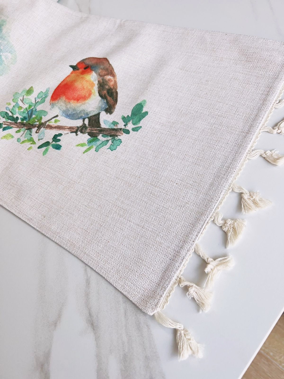 Camino de Mesa Aves Colección Lona 225x33cms