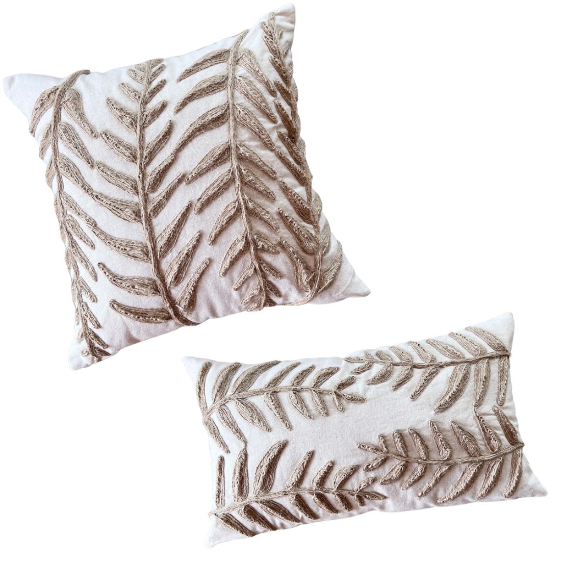 SET 2 NATURAL RÚSTICO YUTE HOJA ALARGADA + REGALO