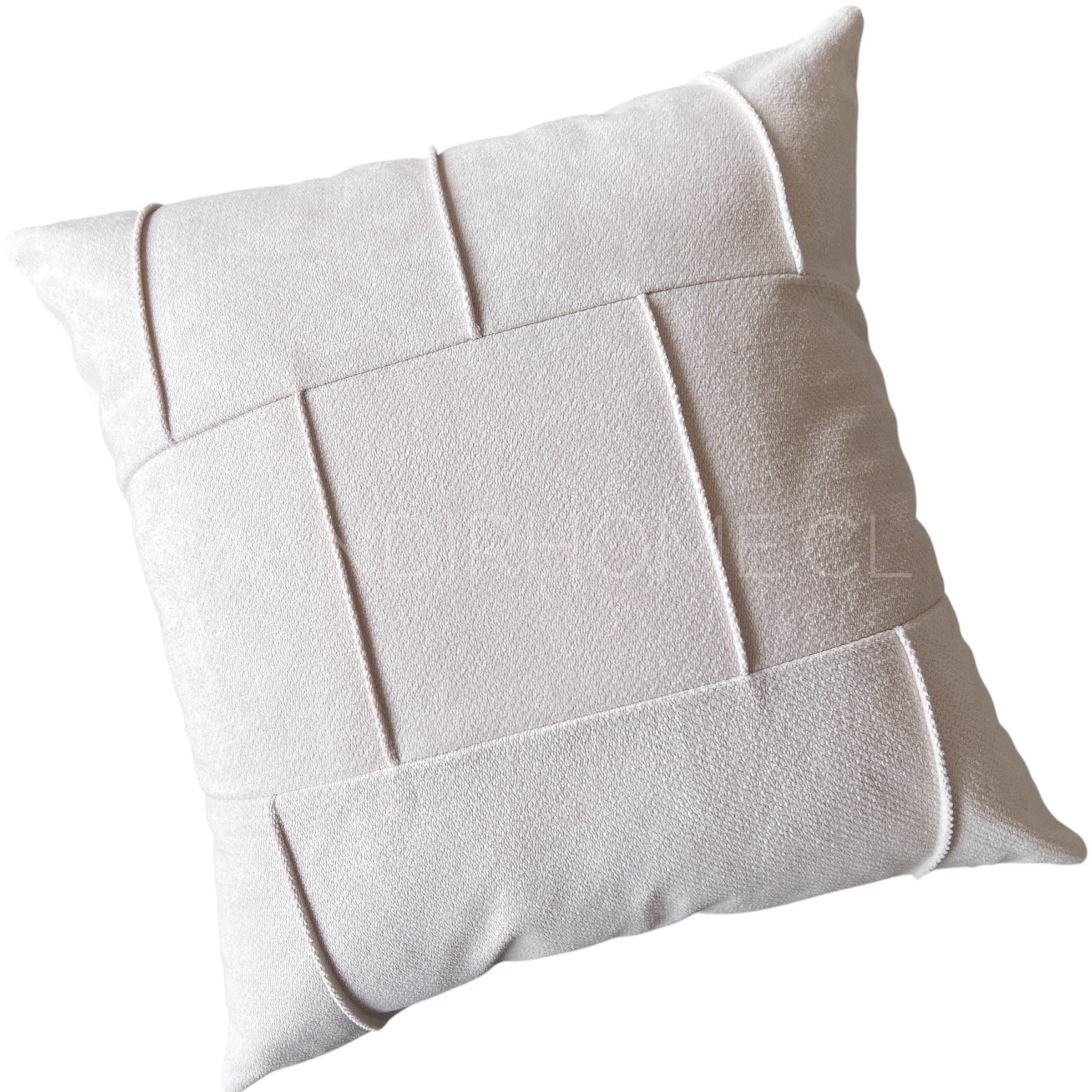 Funda de Cojín Puro Blanco Invierno Cuadrada