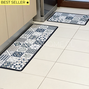 ¡NEW! Set Alfombras de Cocina Vintage Mar y Arena Lobo Antideslizante y Absorbente