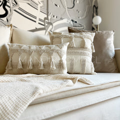 Funda de Cojín Tribu Crudo Rectangular