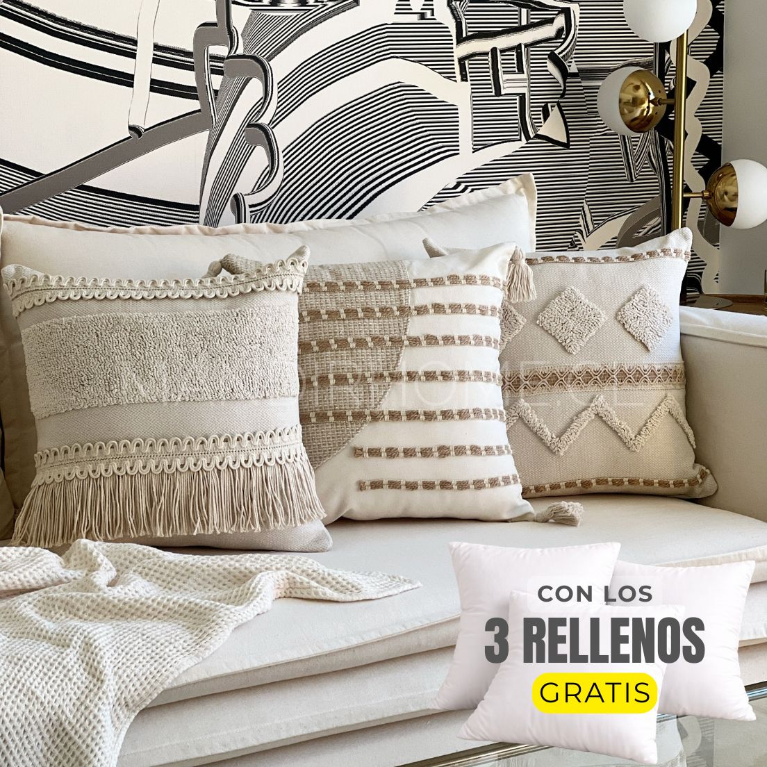 3 FUNDAS HUGO, PACO Y LUIS PREMIUM + RELLENOS