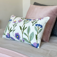 Funda de Cojín Bordado Primavera Chic 50x30cms