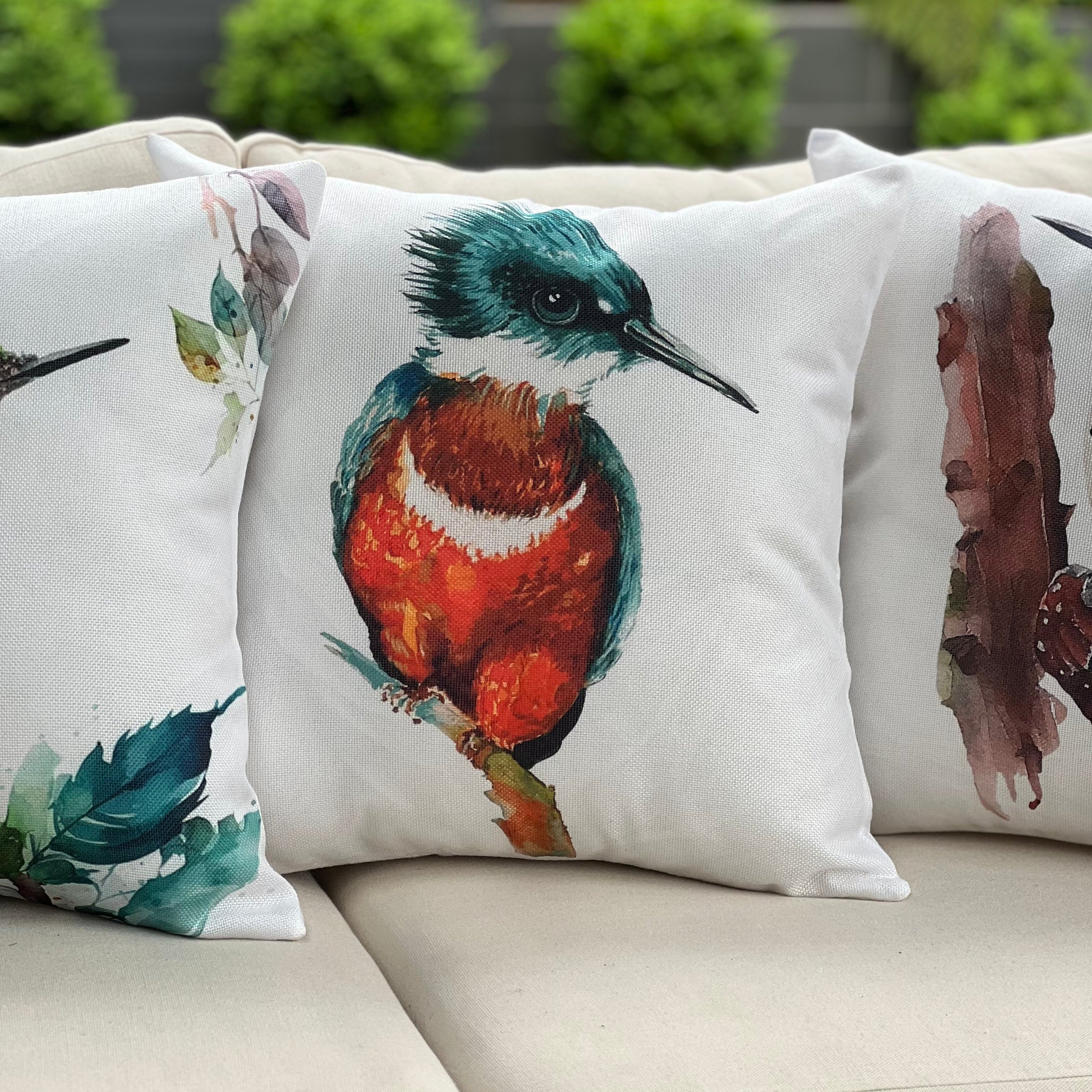 SET 3 FUNDAS ESTAMPADAS - AVES DEL BOSQUE + CUENTA GRATIS