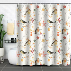 Cortina de baño / Pajaritos Árbol