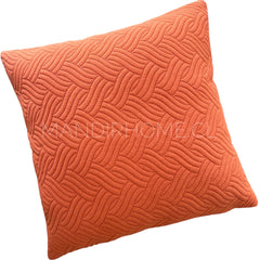 ¡Quedan 2! Funda de Cojín Terciopelo Costuras Trenza Ladrillo Cuadrada