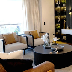 Funda Cojín Eco Cuero Camel