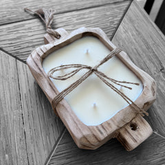 Vela de Soya Batea 4 Mechas