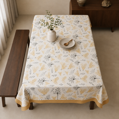 Mantel antimanchas Mariposas Beige | lavable y sin plancha