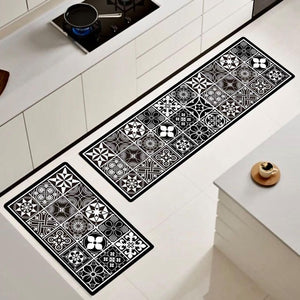 ¡NEW! Set Alfombras de Cocina Baldosas Rosa De Los Vientos Antideslizante y Absorbente