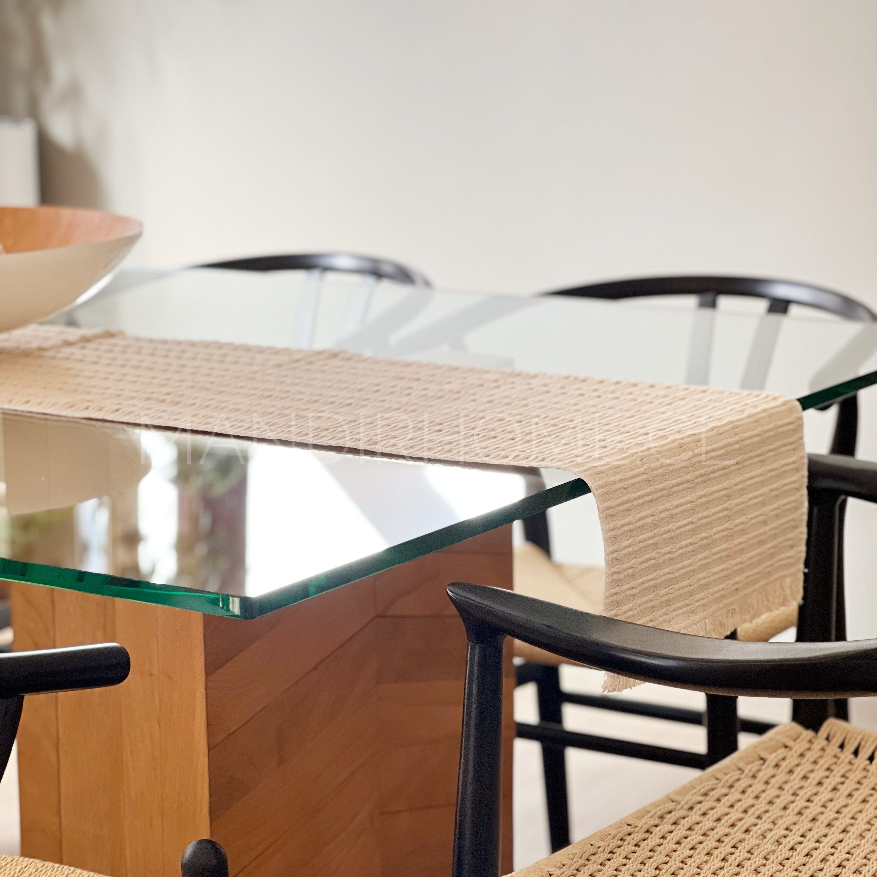 Camino de Mesa Tejido Crudo 180x35cms