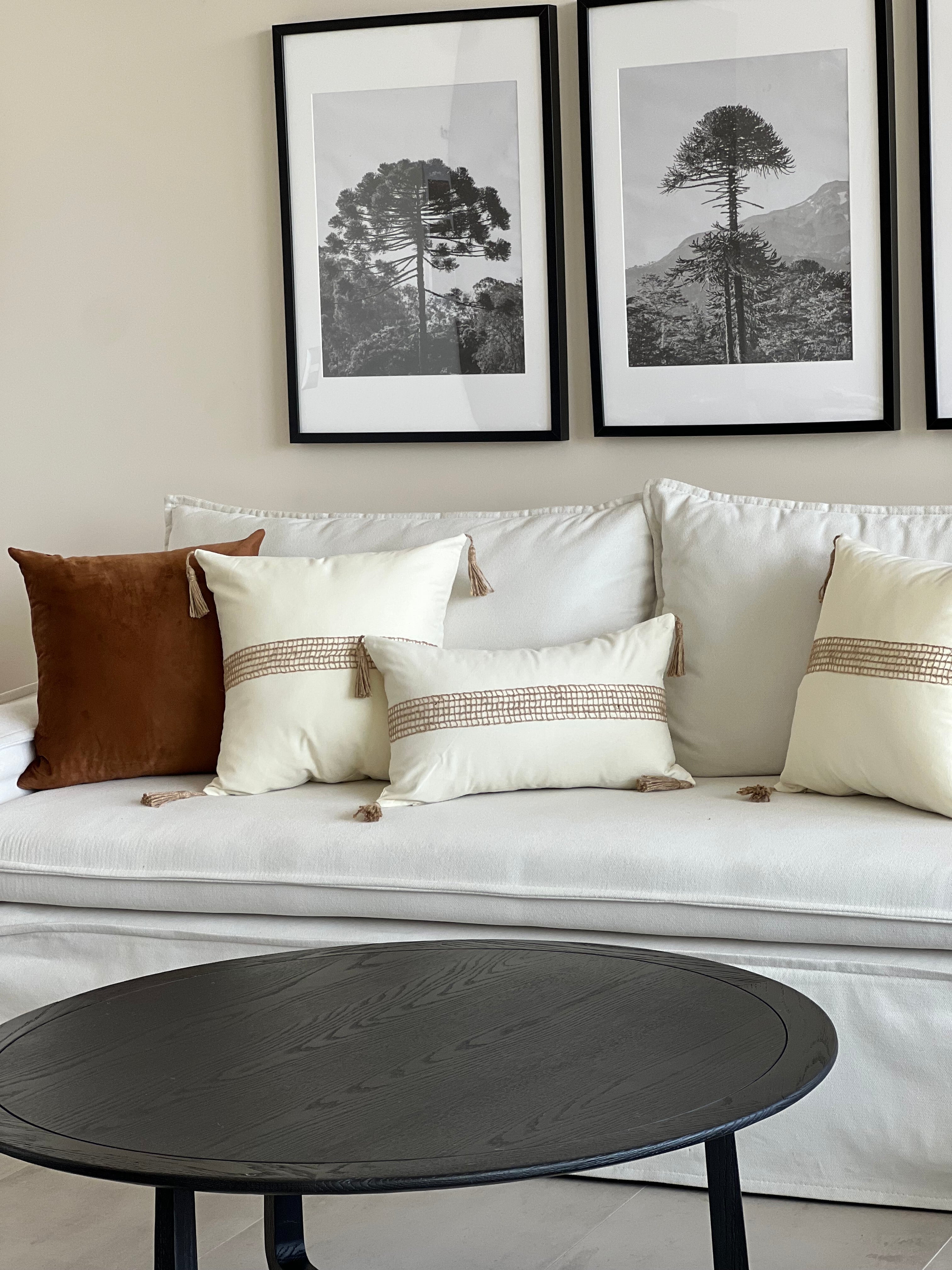 Funda de Cojín Velvet Liso Café