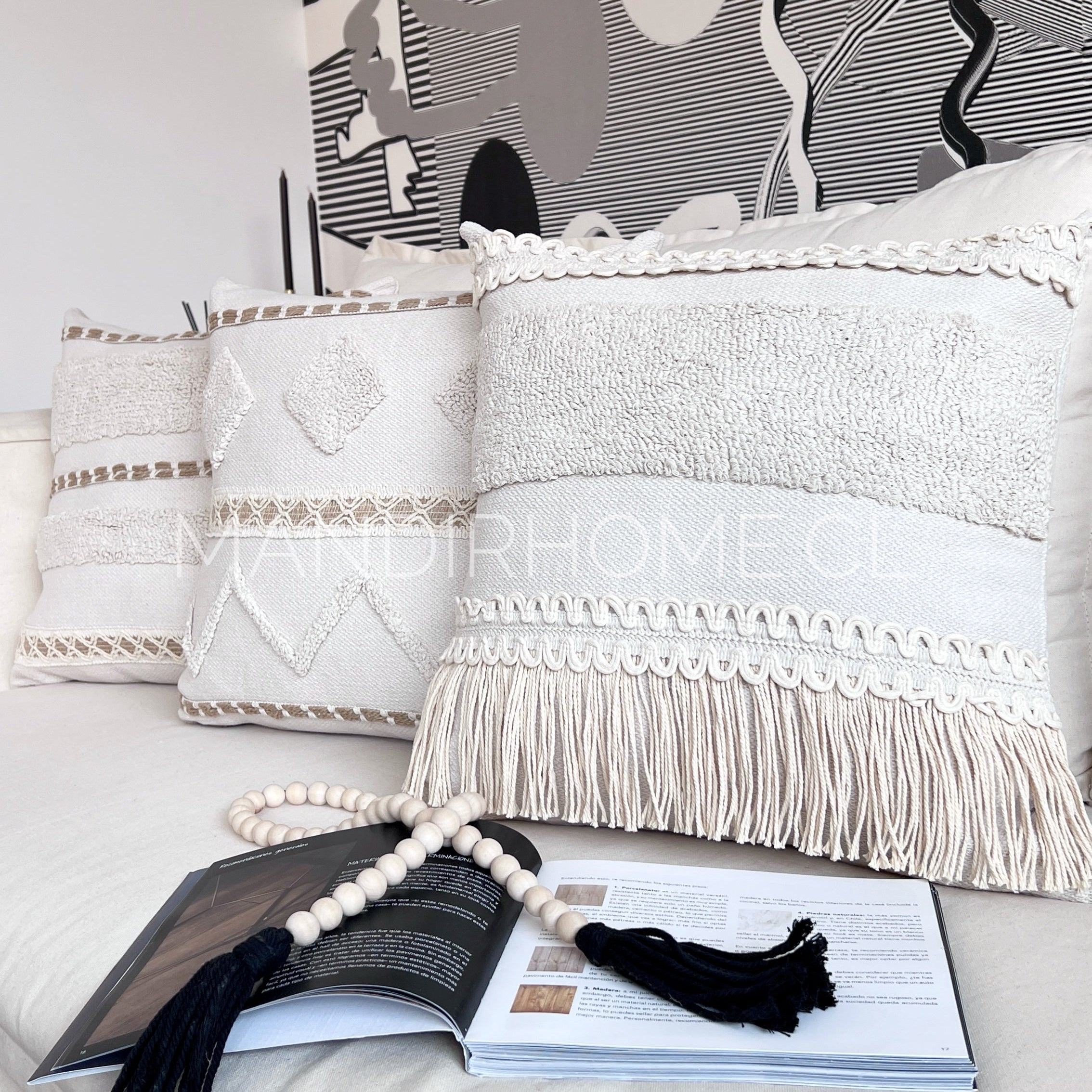 Funda de Cojín Premium Bohemia Luis Cuadrada