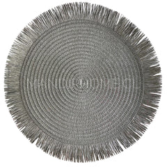 Individual Redondo Flecos Verde