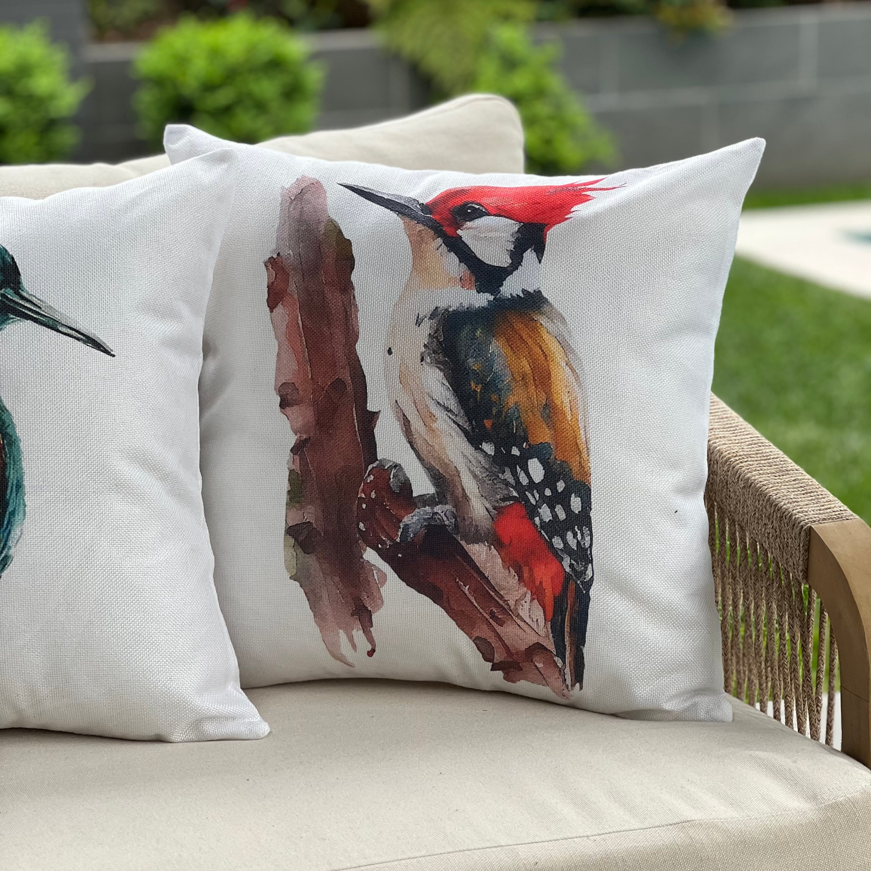 SET 3 FUNDAS ESTAMPADAS - AVES DEL BOSQUE + CUENTA GRATIS