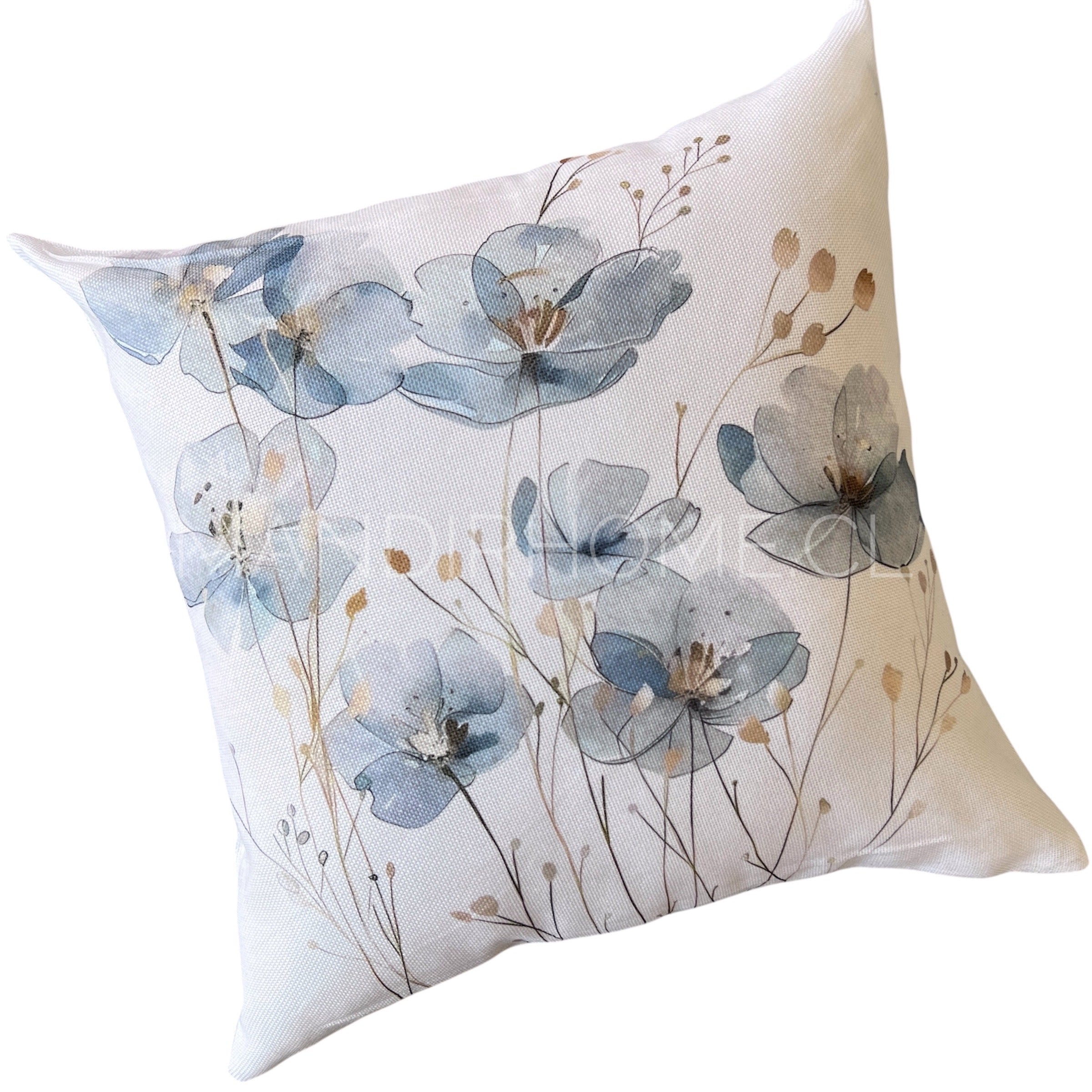 Funda de Cojín Estampada Botánico Pastel