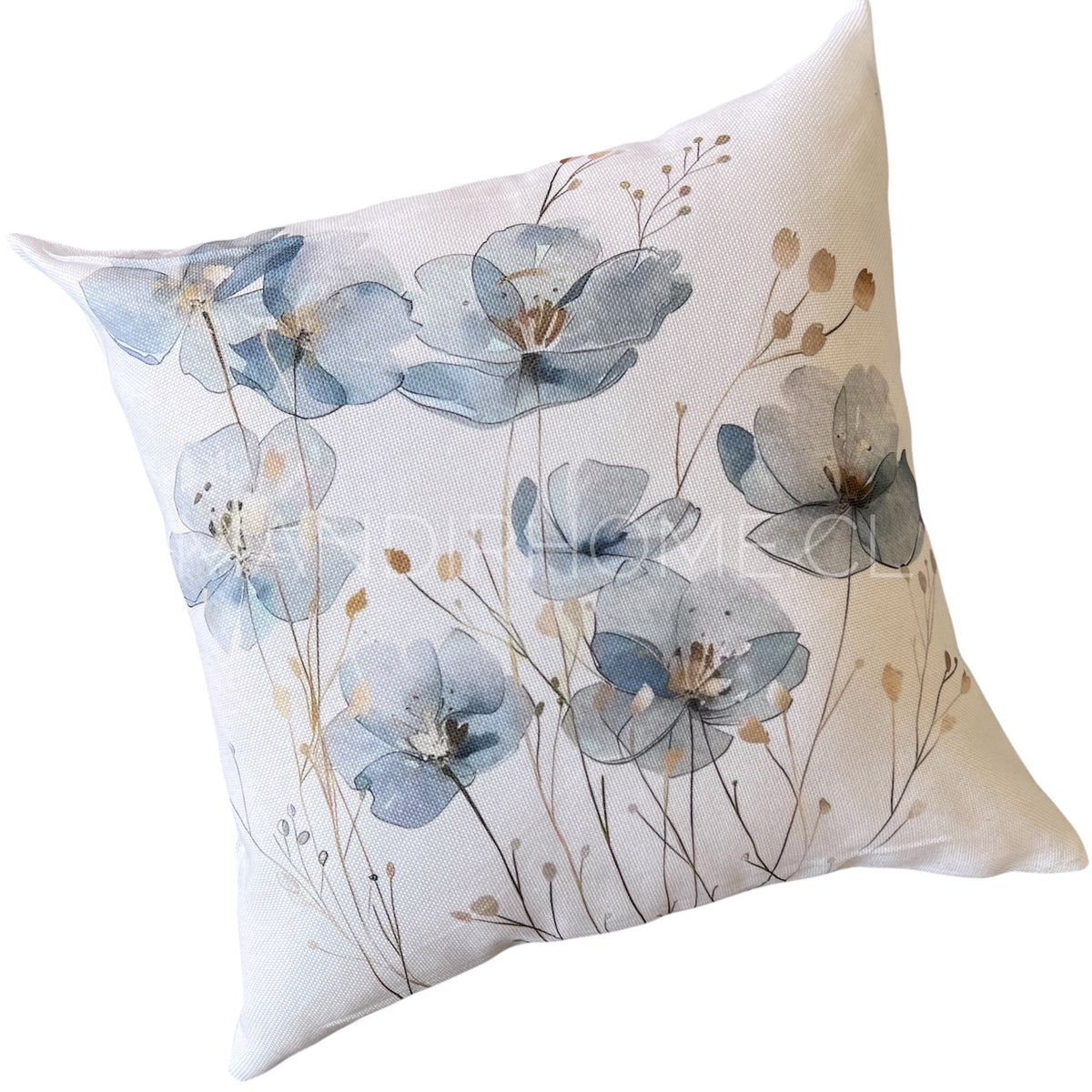 Funda de Cojín Estampada Botánico Pastel