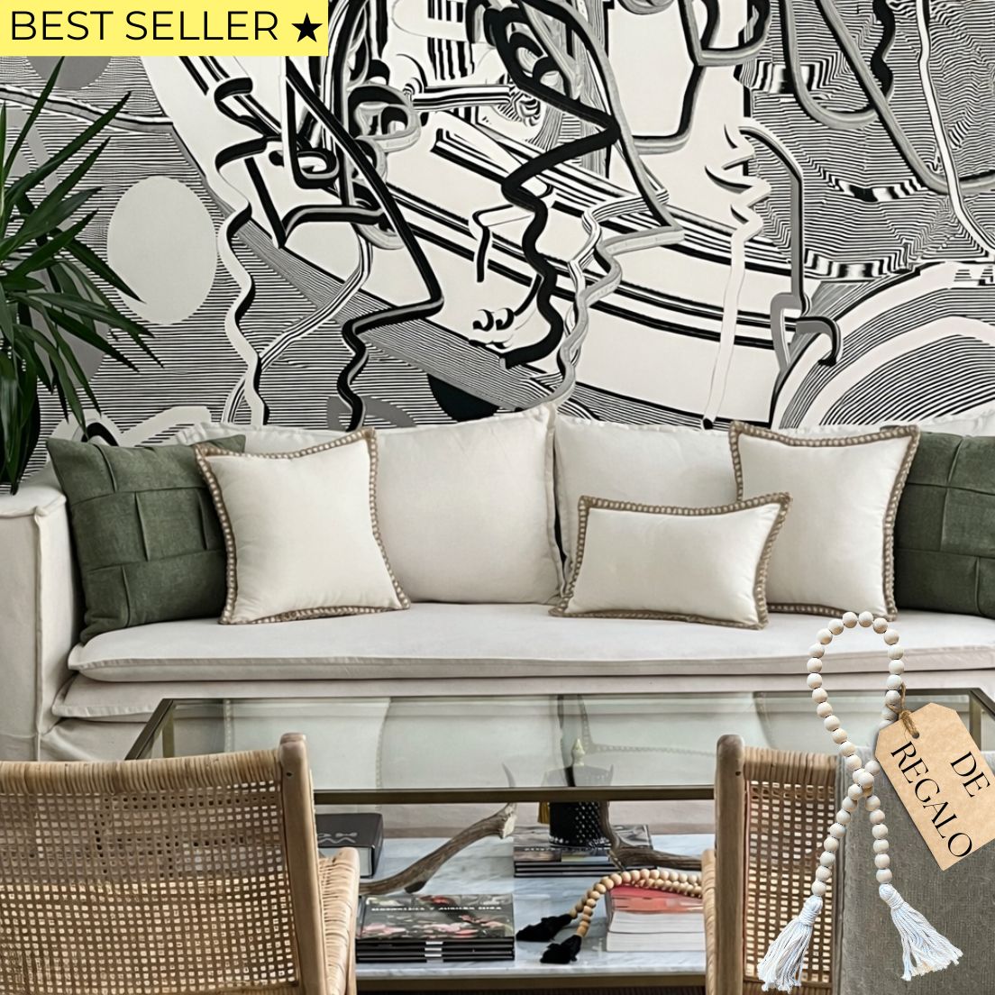 SET 5 FUNDAS PREMIUM LINO YUTE Y PURO VERDE + CUENTA GRATIS