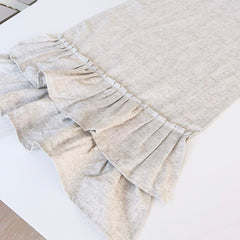 Camino Mesa Lino Crudo Vuelos 210x35cms