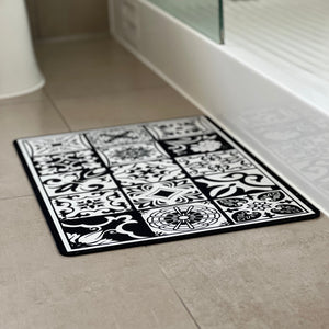 Alfombras de Baño Azulejos Antideslizante y Absorbente 60x40cms