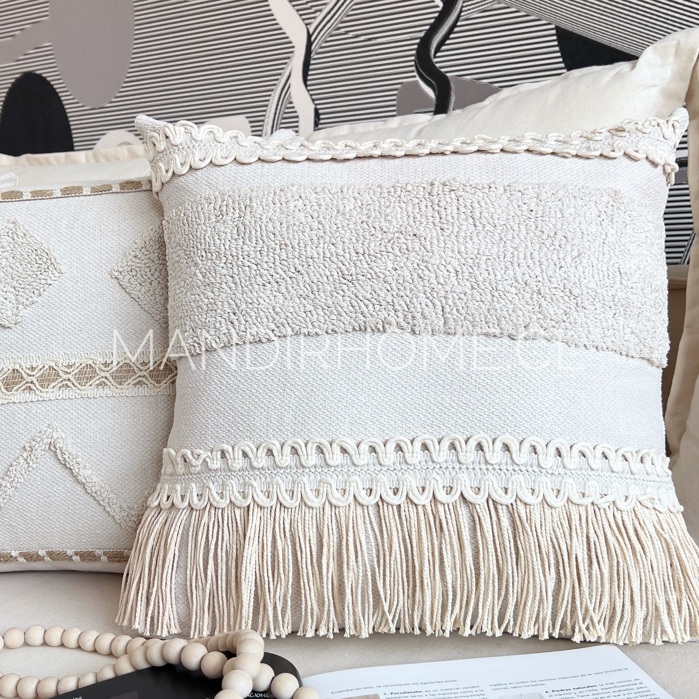 Funda de Cojín Premium Bohemia Hugo Cuadrada