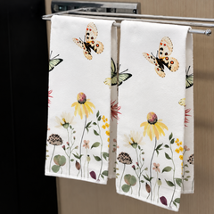 Set 2 Paños Cocina Mariposa Margarita