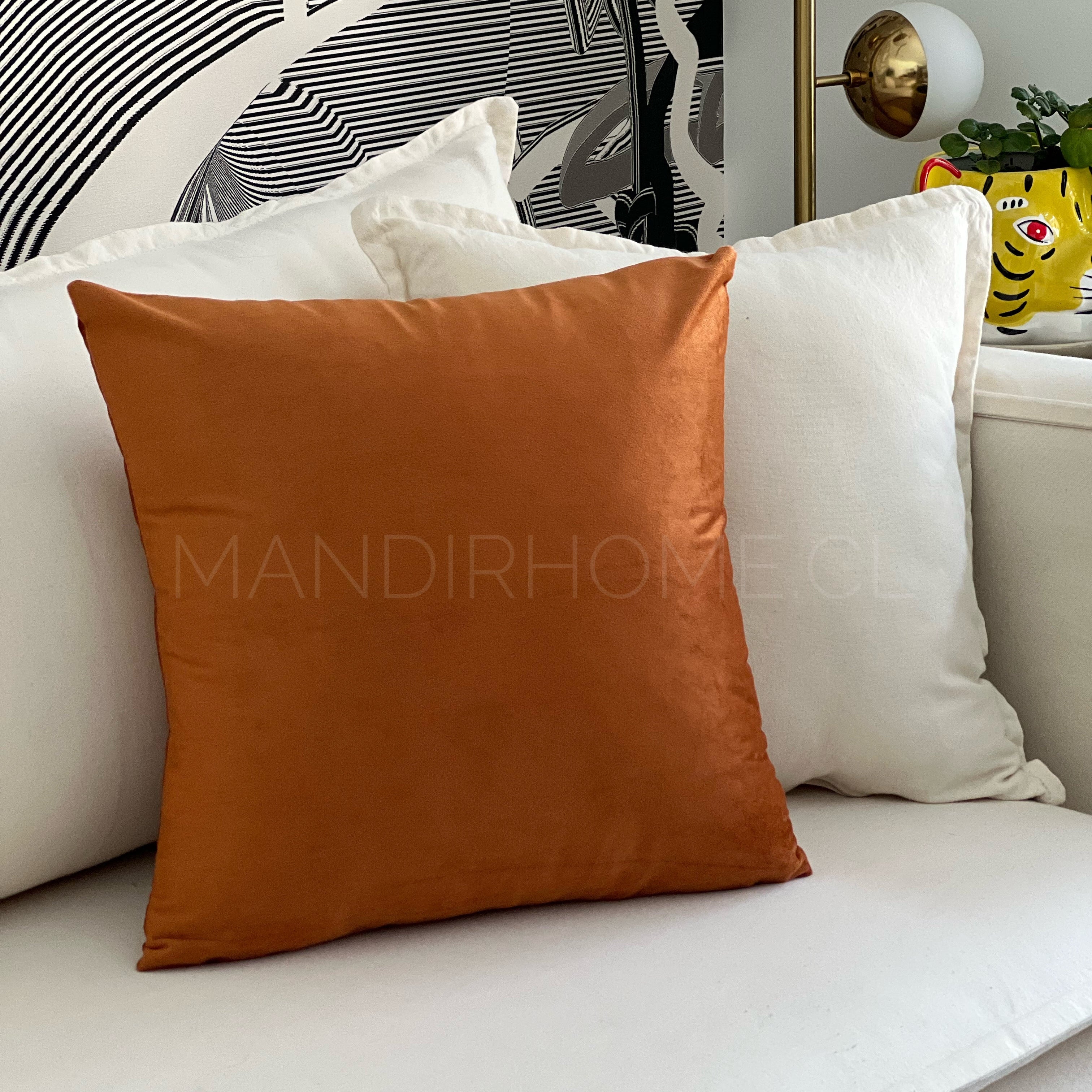 2X1 COMBOS TERCIOPELO LADRILLO 45X45cms