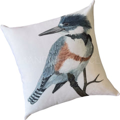 Funda de Cojín Estampada Botánico Ave Pastel