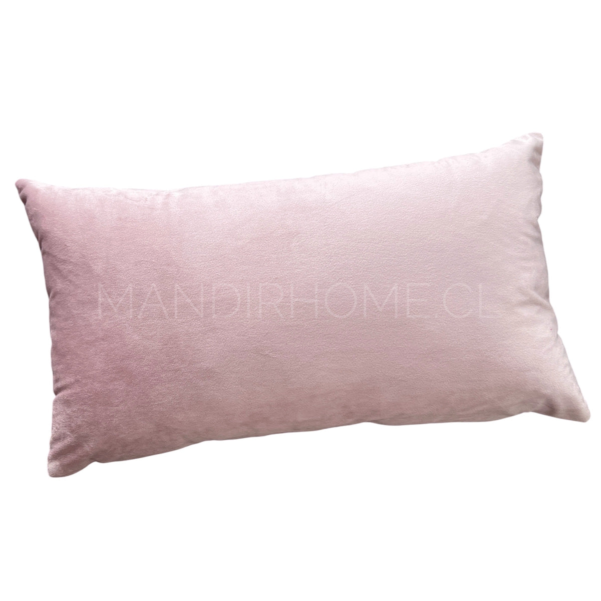 Funda de Cojín Velvet Liso Rosado Pastel Rectangular