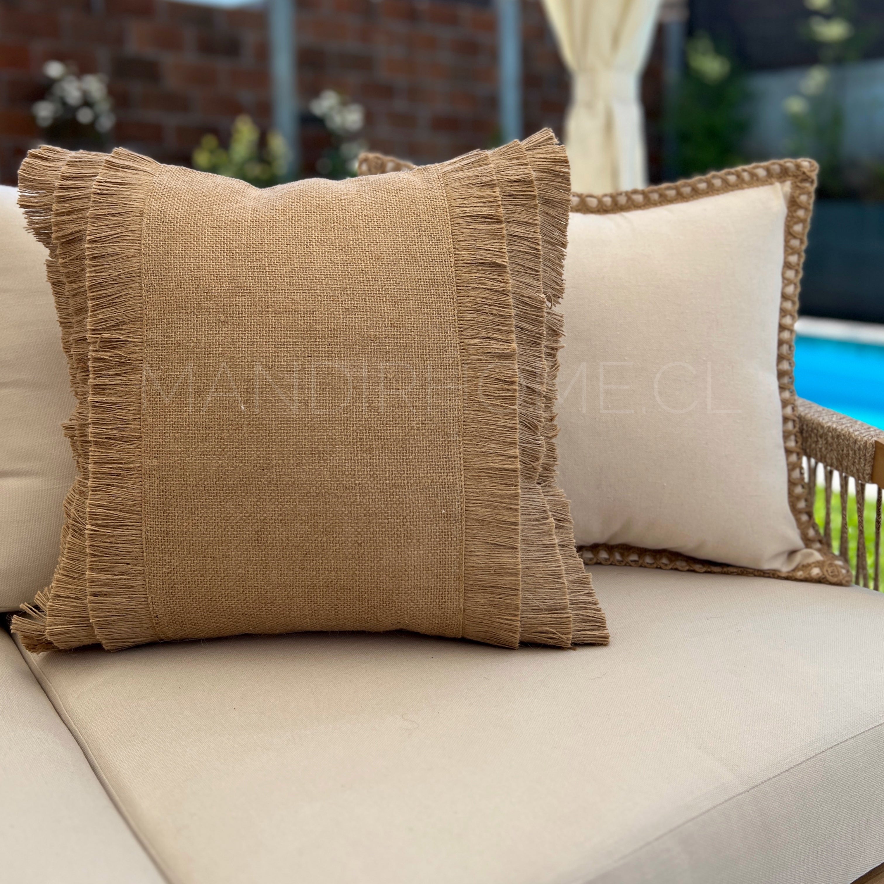 SET 2 NATURAL LINO ARPILLERA YUTE RÚSTICO + REGALO