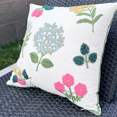 Funda de Cojín Bordada Hortensia 2.0 45x45cms
