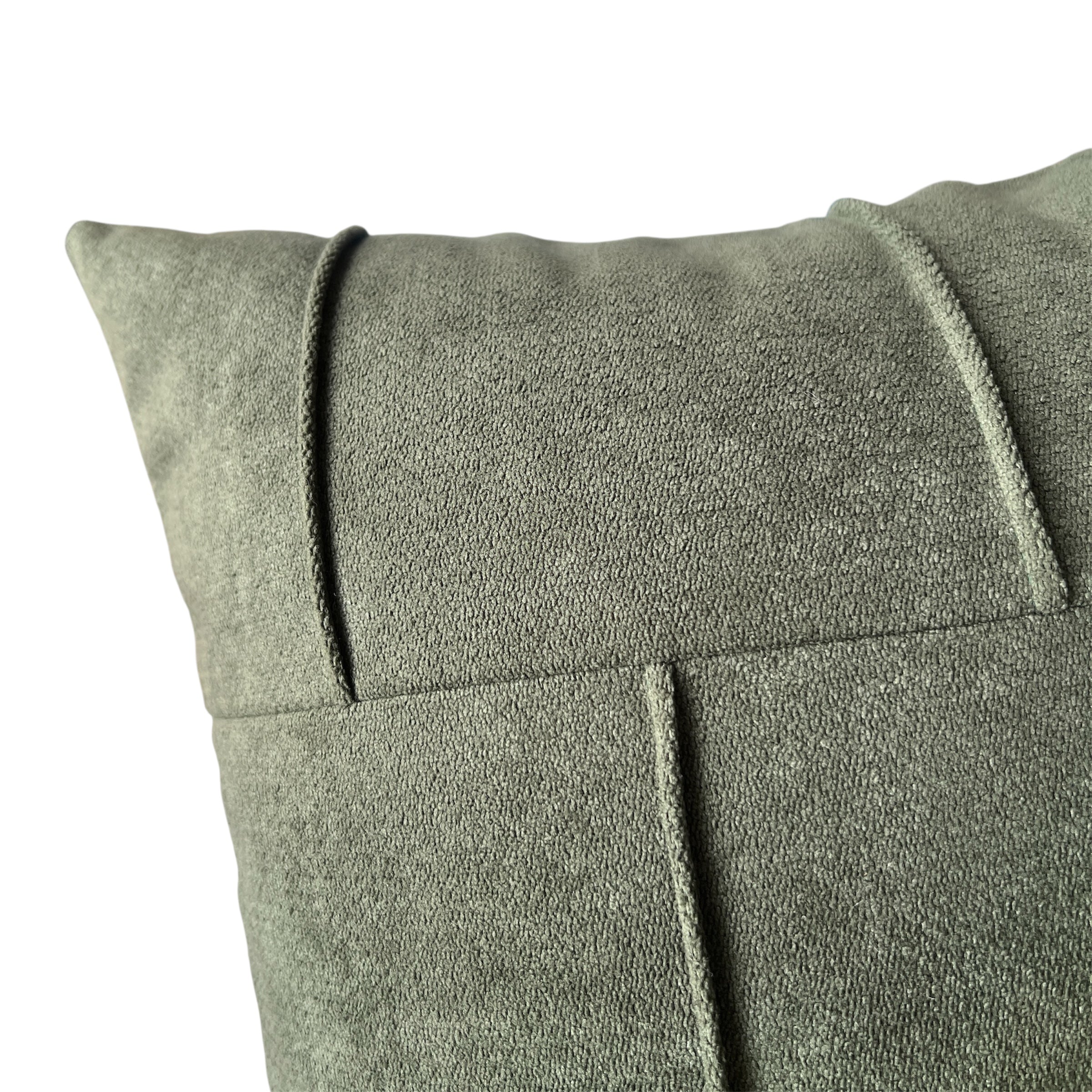 Funda de Cojín Puro Verde Botella Cuadrada