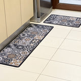 ¡NEW! Set Alfombras de Cocina Café Oscuro Antideslizante y Absorbente