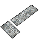 ¡NEW! Set Alfombras de Cocina Mosaico Agua Mediterránea Antideslizante y Absorbente