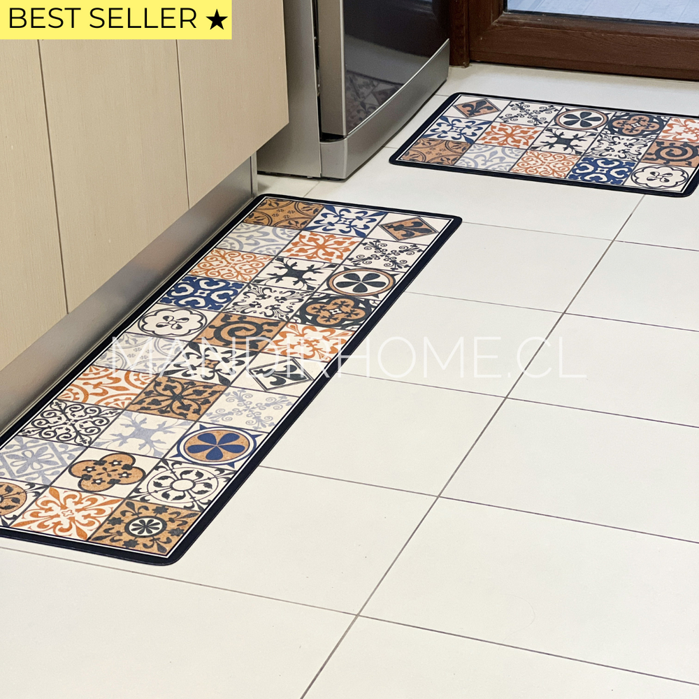 Alfombras de cocina que evitan el piso mojado y resbalones Mandir Home
