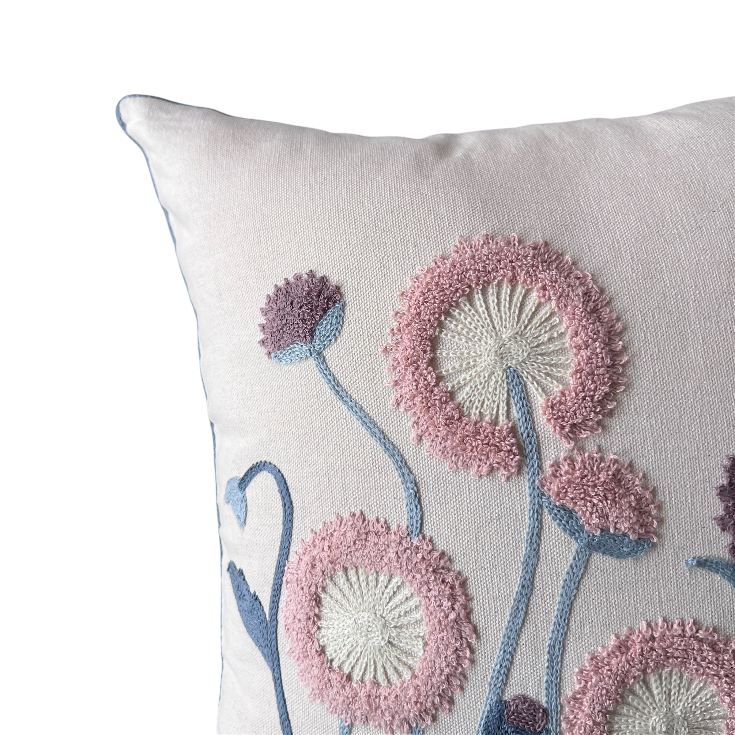 Funda de Cojín Bordada Frutillar 45x45cms