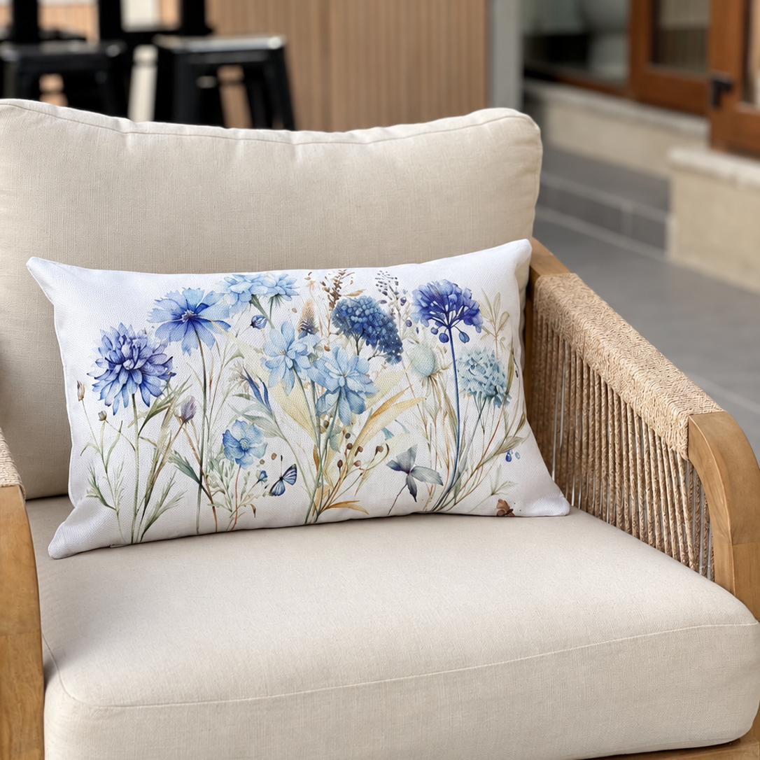 SET 4 FUNDAS ESTAMPADAS - HORTENSIAS  + CUENTA GRATIS