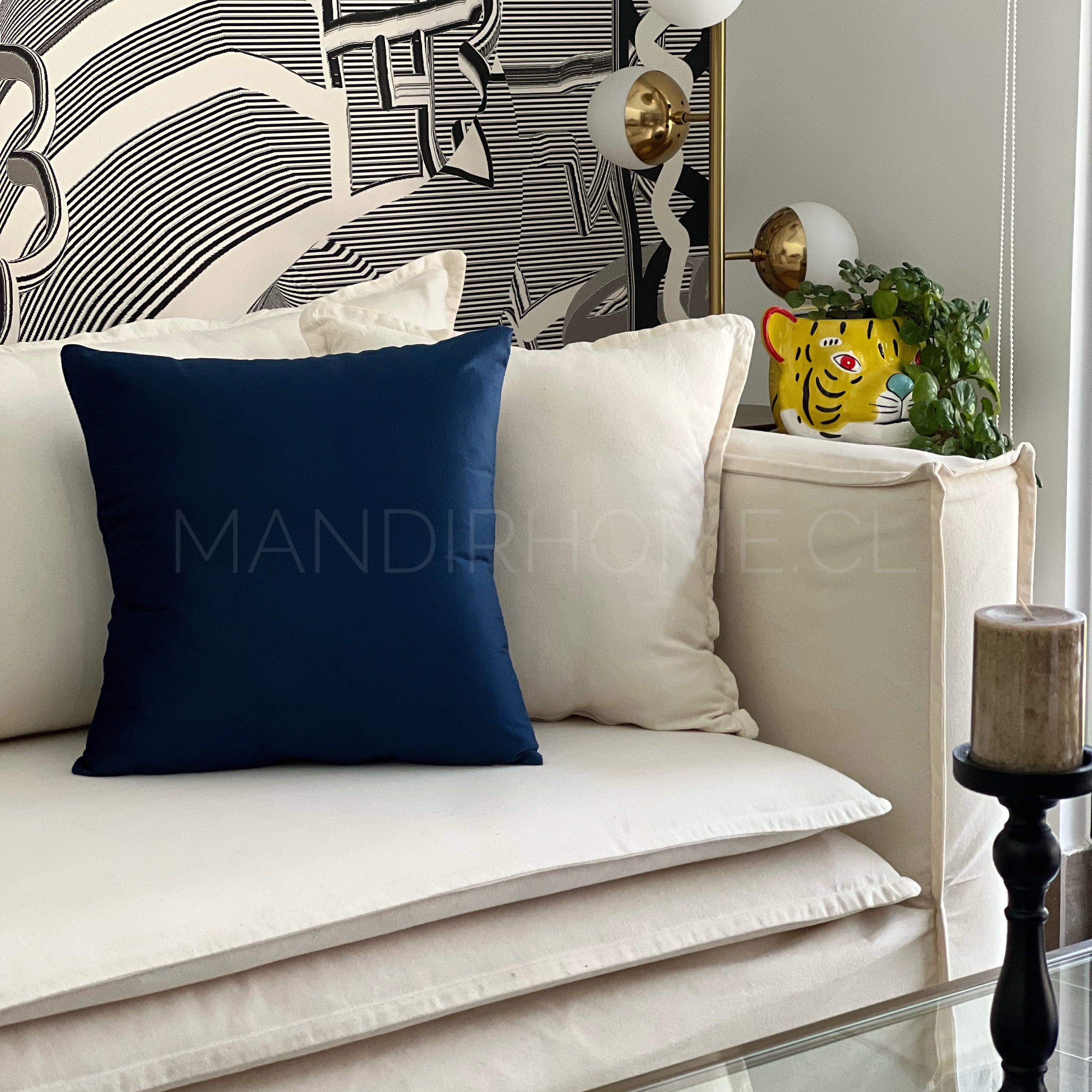 2X1 COMBOS TERCIOPELO AZUL 45X45cms - Mandir Home