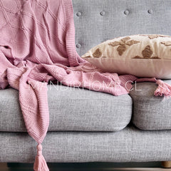 Funda de Cojín Natural Rústico Arpillera Cruceta Cuadrada 45x45cms