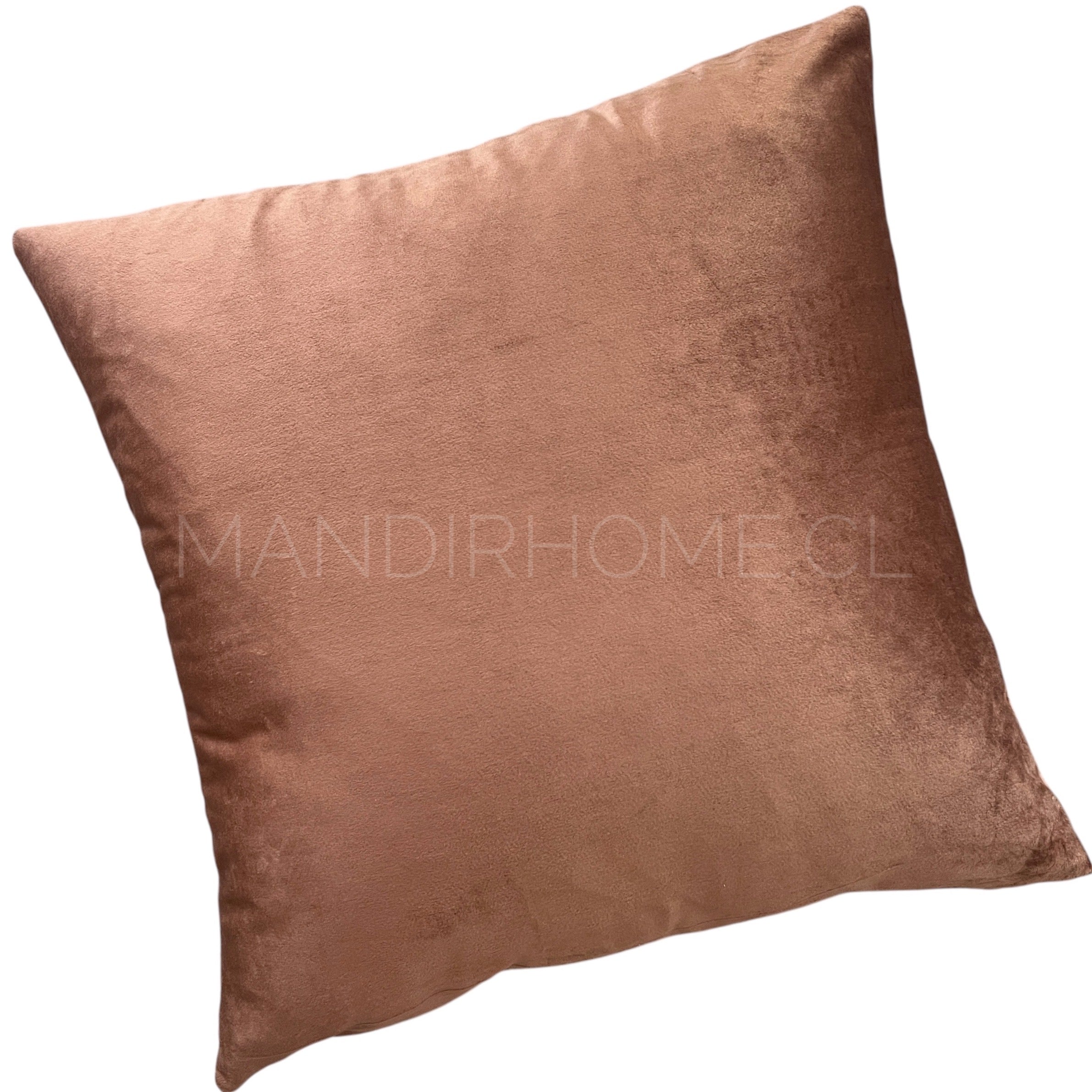 Funda de Cojín Velvet Liso Café