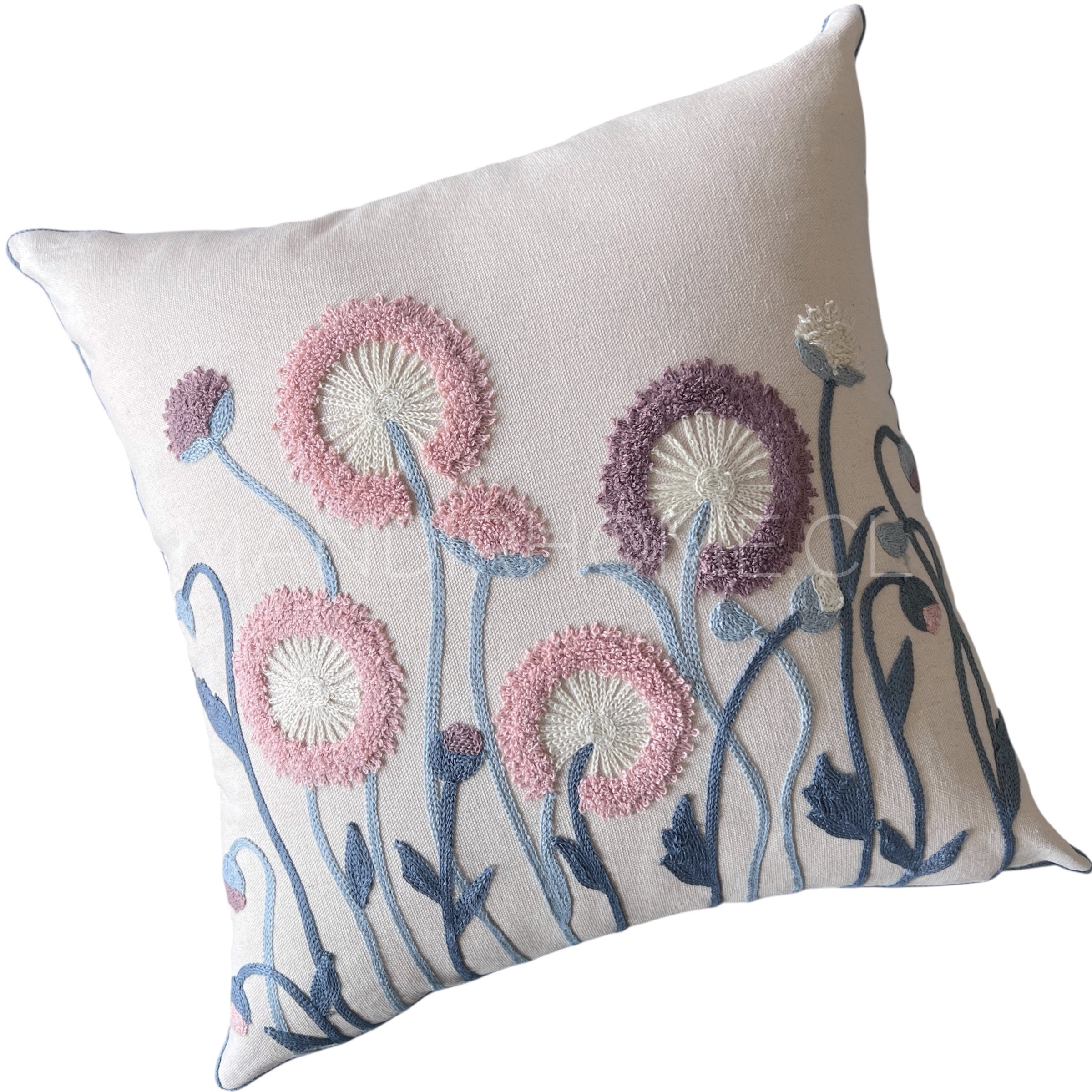 Funda de Cojín Bordada Frutillar 45x45cms