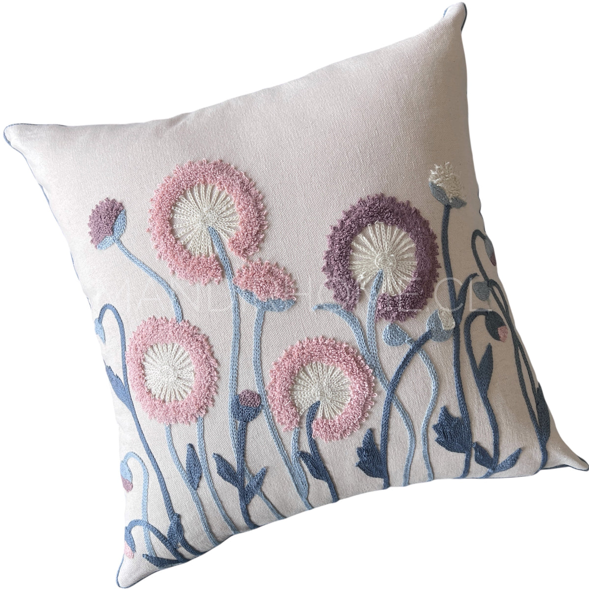 Funda de Cojín Bordada Frutillar 45x45cms