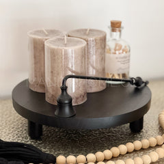 Bandeja Alzador Madera Negra 25x6 cms